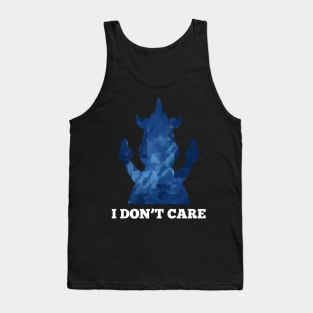 I Dont Care Middle Finger Tank Top